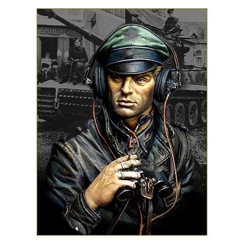 Unassambled 1/10 Panzer ancient bust Figure Historical Resin kit miniature model Unpainted