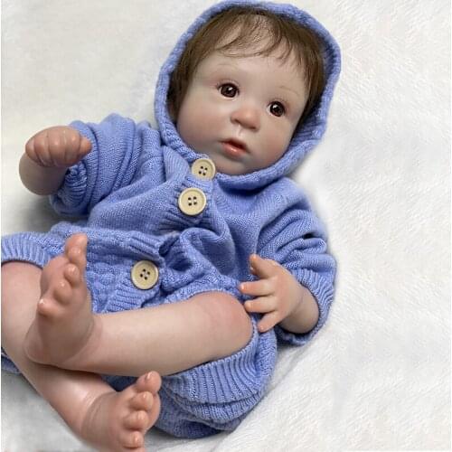 50cm Reborn Dolls Realistic Open Eyes Newborn Baby Toy for Children Full Body Painting Reborn Doll Drop Shipping