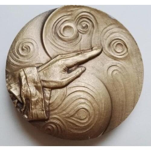 45mm Huang Longshi GO Chess Grandmaster Bronze Medal China Shengyang Mint Coin