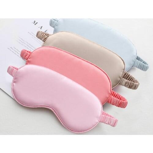 Sleep Mask Eyes Bandage Cover Silk Sleeping Night Dream Sort Masks For Girl Boy Travel Rest Imitation Silk Band Health Eyepatch