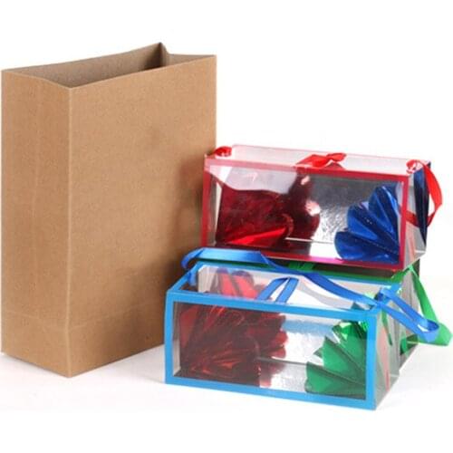 1Set Super Mini Delux Paper Bag Appearing Flower Box Magic Tricks Stage Props Gimmick Comedy Mentalism Magia Stage Property