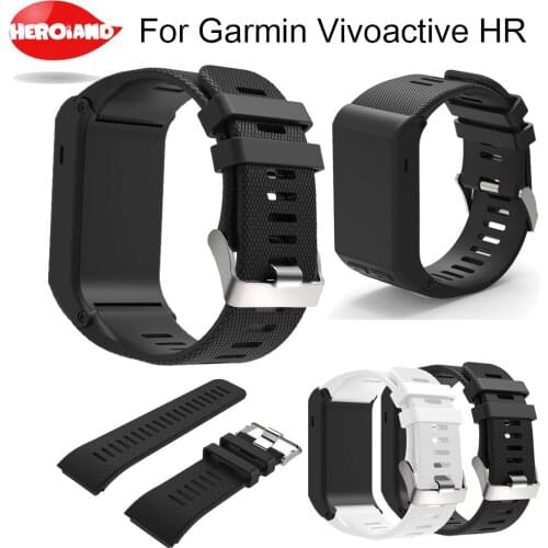 2018For Garmin vivoactive HR Silicone Smart Watch Band Wrist Strap Bracelet Adjustable Stylish Replacement Band Bangle Accessory