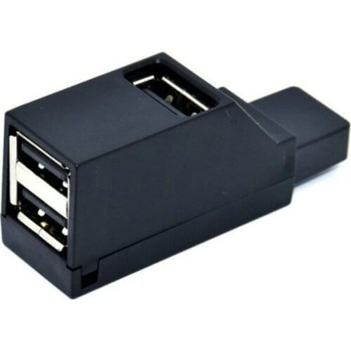 3-Port USB Hub Mini USB 2.0 High-speed Hub Splitter For PC Laptops U flash Drive Card Reader For HP Dell ASUS Xiaomi Computers