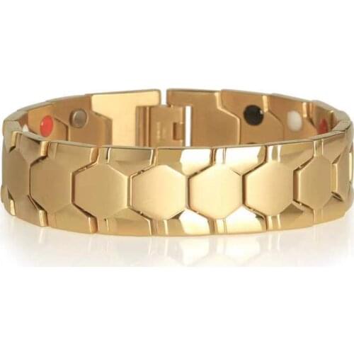 3 IN 1 Mens Bracelet Health Energy Bangle Arthritis Twisted Magnetic Exquisite Bracelet Women Power Therapy Magnet Bracelets