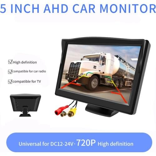 720P AHD Car Monitor LCD Display Rear View with High Definition Image System