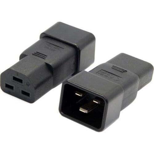 IEC320 IEC 320 C20 to C21 C19 Male to Female Extension PDU UPS Power Adapter connector Rated 16A 250V