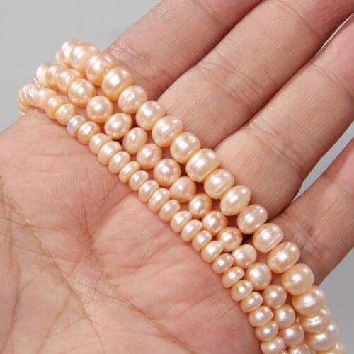 Natural Flat Freshwater Pearl High Quality Irregular Punch Loose Bead For Jewelry Making DIY Bracelet Earring Necklace Accessory