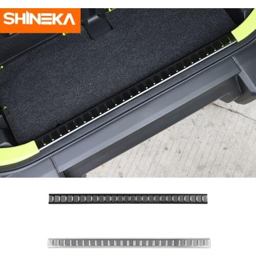 SHINEKA Chromium Styling for Suzuki Jimny JB74 2019+ Stainless Steel Tailgate Inner Guard Decoration Protection for Jimny 2019