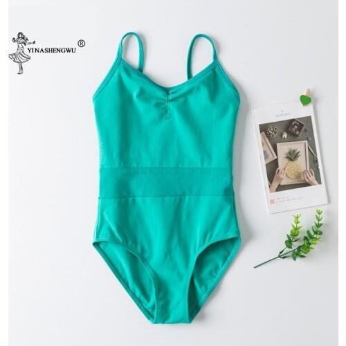 Lace Slim Girls' Classics V-Neck Camisole Leotard Gymnastic Ballet Dance Tutu Dress Camisole Leotard Skirt Extra Brand New Style