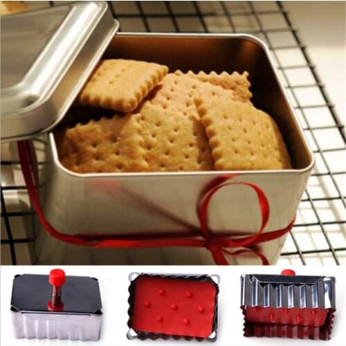 Square Wave Shape Cookie Cutter Stainless Steel Cookie Cutter Baking Confeitaria Cake Biscuit Tools DIY Stamps Moulds Christmas