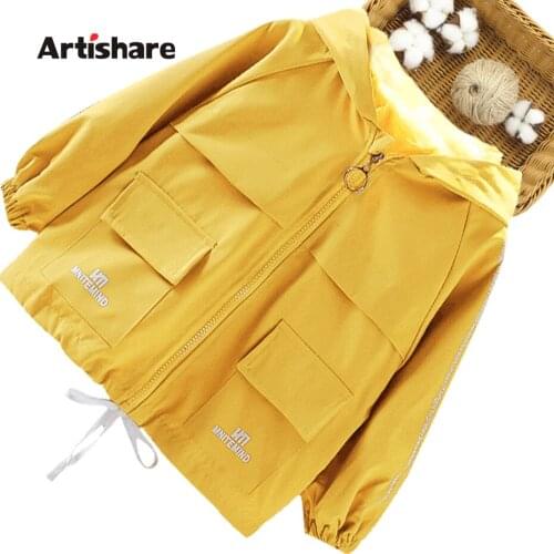 Coat For Girl Letter Pattern Girl Coats Kids Casual Style Girls Jackets Spring Autumn Clothes Girl 6 8 10 12 14