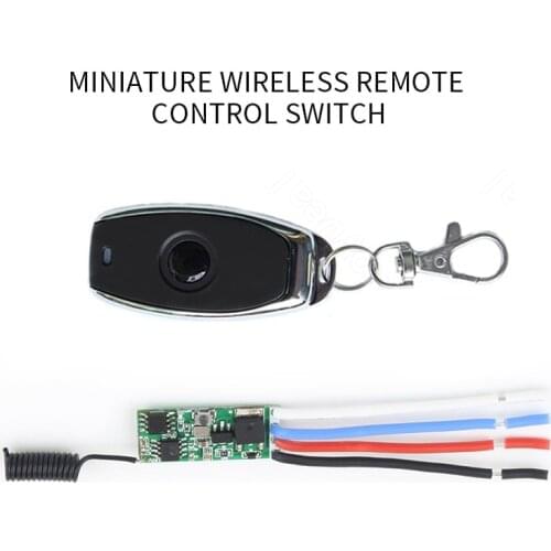 433mhz DC 3.6V 6V 12V 24V 1CH Mini Relay Wireless RF Remote Control Switch Power LED Lamp Controller Micro Receiver Transmitter