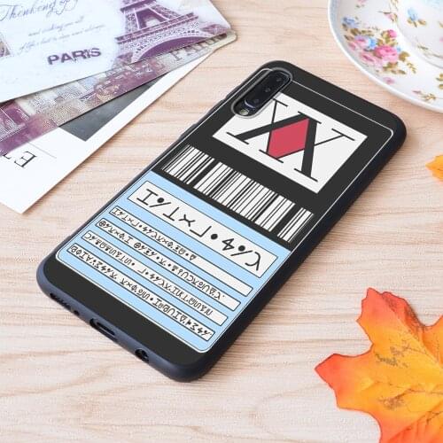 Hunter X Hunter License Print Soft Silicone Matt Case For Samsung Galaxy S Note and Galaxy A