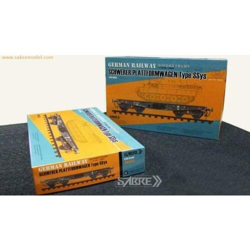 Sabre Model35A02 1/35GERMAN RAILWAY SCHWERER PLATTFORMWAGEN SSys Metal Wheel set