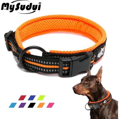 MySudui Truelove Pet Nylon Dog Collar Dog For Small Big Dog Reflective Christmas Necklace Puppy Chihuahua Rottweiler