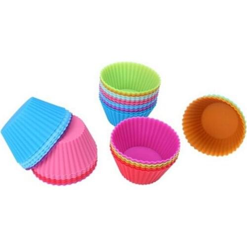 New Wholesale 12pcs Mini Rectangle shape Silicone Muffin Cupcake Mould Bakeware Maker Mold Tray Baking Cup Molds Baking Tools
