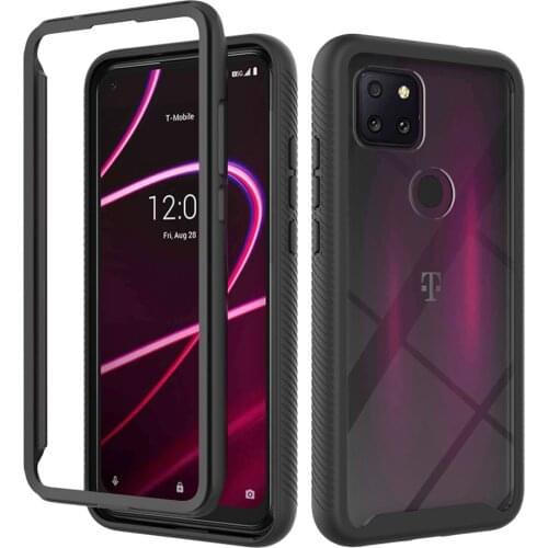 New TPU/PC Case For T-Mobile REVVL 5G Fundas Capa Two Layer Structure Shockproof Crystal Clear Shell Cover For TCL Revvl 5G