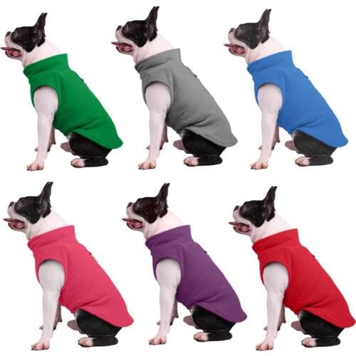 Dog Cat Coat Clothing Soft Fleece Autumn Winter Warm Dog Vest Puppy Apparel Jacket for Small Medium Dogs Clothes S M L XL Roupa