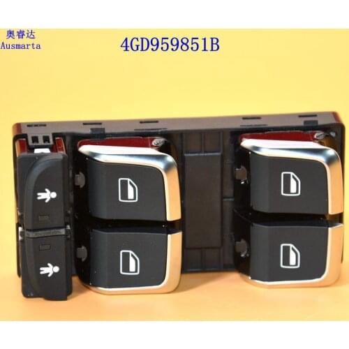 OEM Chrome Driver Side Electric Master Window Switch For A6 S6 C7 Allroad A7 4GD 959 851 B 4GD959851B 4GD-959-851-B