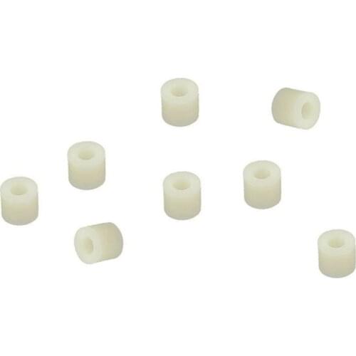 Plastic Cylinder Spacer Washer 7mm x 3.2mm x 6mm 100 pcs Ivory