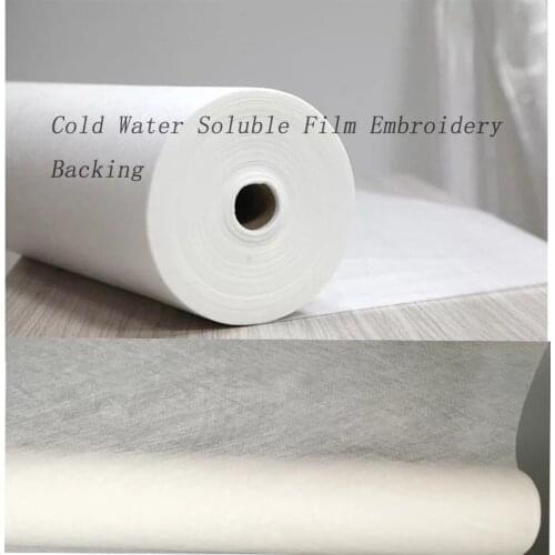 Transparent Cold Water Soluble Film Embroidery Backing Embroidery Stabilizer & Topping DIY magic cloth hand-drawn pattern 5/10 M