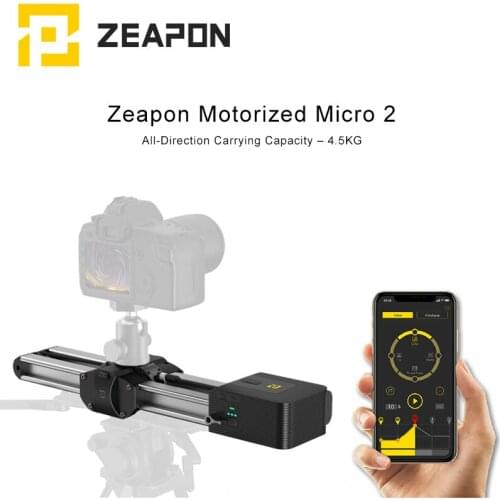 Zeapon Motorized Micro 2 Camera Rail Slider Aluminum Alloy Double Distance Track Slider for DSLR and Mirrorless Camera