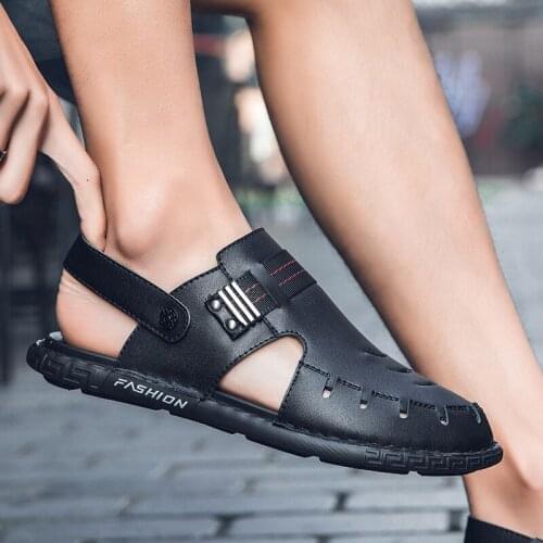 Sandalia Masculina De Praia Men Sandals Gladiator Mens Summer Big Leather Sandal Sandalias De Cuero Para Hombre Comfort