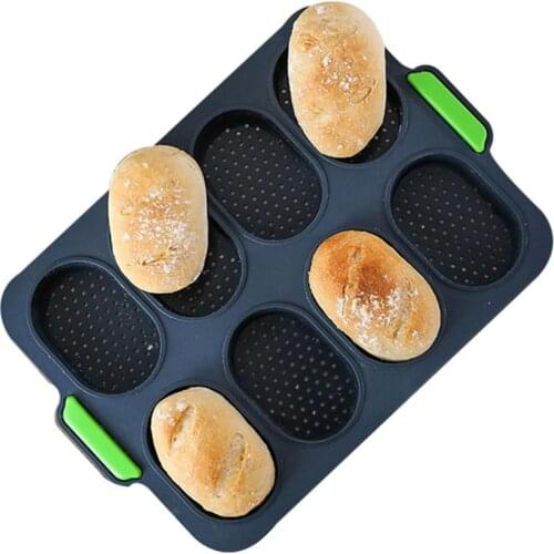 Silicone Rectangle Non Stick Bread Loaf Cake Mold Bakeware Baking Pan Oven Mould Bread Mold Food Grade Baking Tools