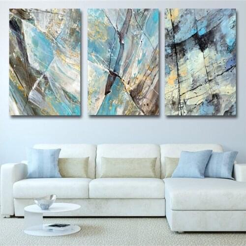 Nordic Modern Geometric Abstract 3 Piece Diamond Embroidery Full Round Square Diamond Painting Mosaic Puzzle Wall StickerZP-4331