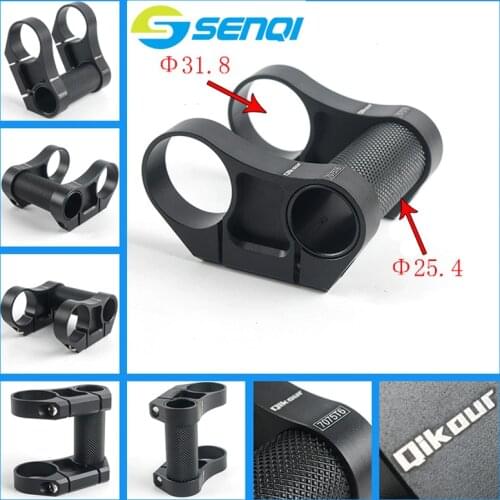 SENQI adjustable double stem folding bike stem bmx stem riser bicyle handlebar stem 31.8mm