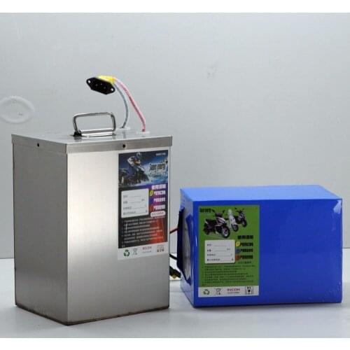 Steel case 60v 60Ah Lithium battery electric bike 5000w 3000w battery 5kw RV limo EV scooter tricycles solar energy + charger