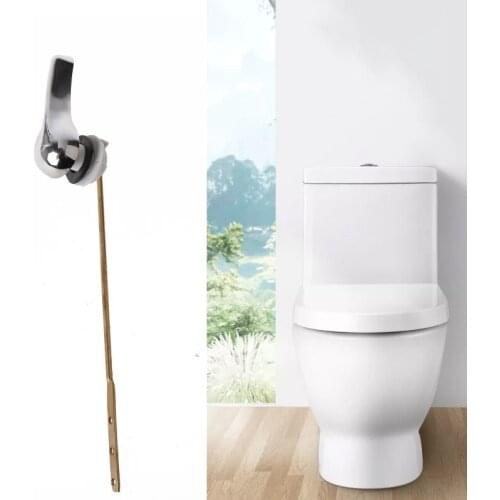 Old-fashioned Toilet Pedestal Pan Copper Rod Handle Toilet Replacement Accessories Bathroom Sanitary Ware Parts Wholesale