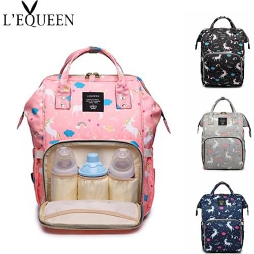 Lequeen Large Capacity Travel Nursing Bag Multiple Backpack Mummy bag care Portable Nappy Bag Diaper Bag for Baby stroller