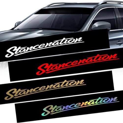 Reflective Decor Decals Stancenation Quote Colorful Car Stickers Front Windshield Frase Decal Sticker Car sticker Windshield