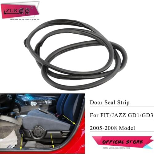 ZUK For HONDA FIT JAZZ 2005-2008 Hatchback GD1 GD3 Car Door Opening Seal Rubber Sealing Strip Water Shield Door Weather-Strip
