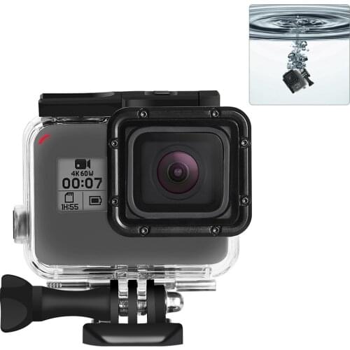 RuigPro 45m Underwater Waterproof Case for GoPro Hero 7 6 5 Black Diving Protective Cover Housing Mount for Go Pro Accessory