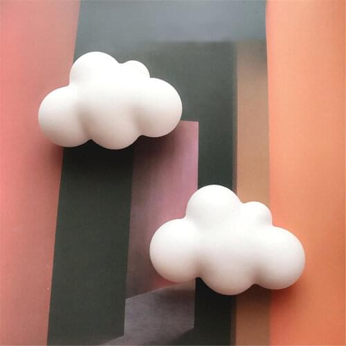 1pc 3D Cloud Shape Chocolate Silicone Mold Mousse Fondant Ice Cube Mould Pudding Candy Soap Candle Molds Baking Cake Decoration