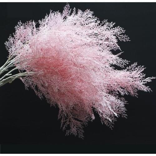 1 Branch Artificial Fork Fog Pine Artificial Fog Flower Rime Grass Material Wedding Landscaping Flower artificial plants