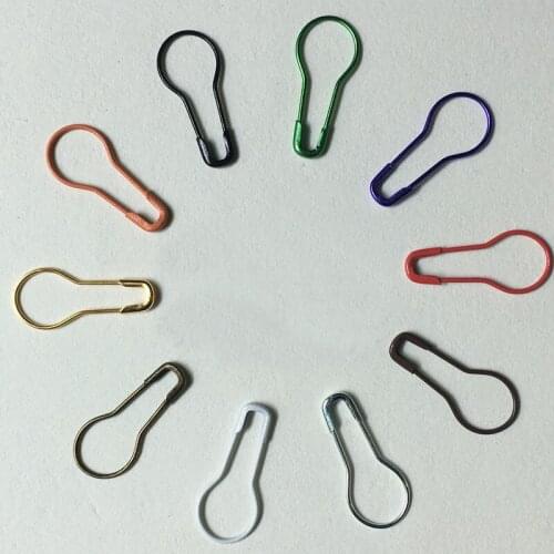 2packs Alloy Coilless Pear Bulb Gourd Calabash Shape Knitting Stitch Marker Hangtag Safety Pins & Needles