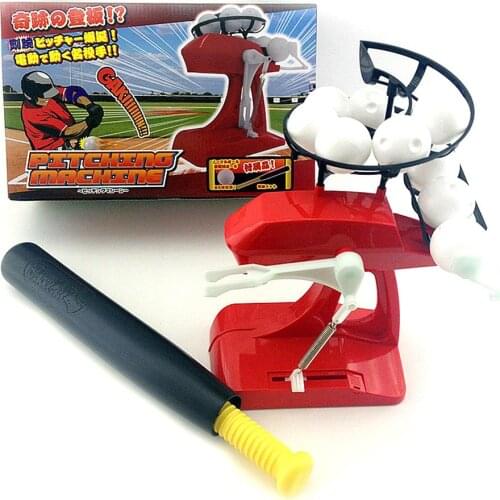 2019 Children Toys Baseball Automatic Serve Device Electric Mini Dispenser Practice Machine With Baseballs And Stick Kids Gifts