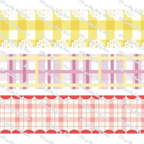 22mm/25mm/38mm/75mm lattice print grosgrain ribbon 50yards DIY gift wrap sewing wedding decor ribbon