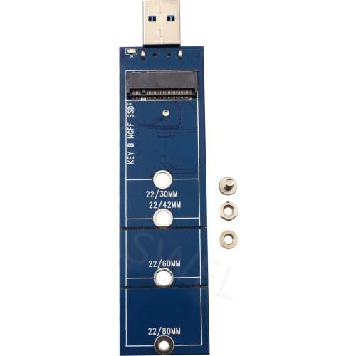 USB 3.0 Adapter Converter Card for 2230 2242 2260 2280 M.2 B Key NGFF SATA SSD