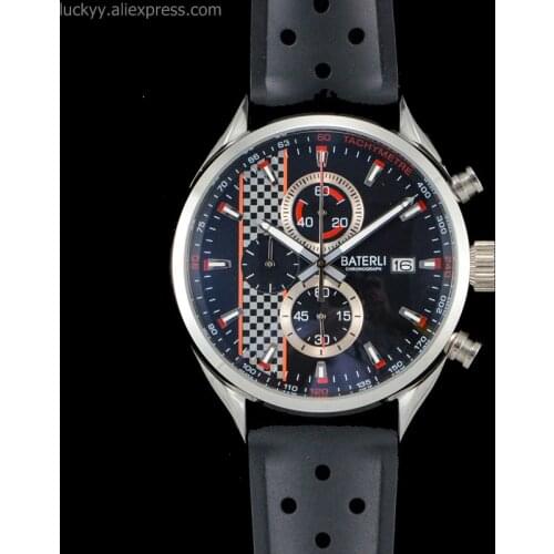 Creative Quartz Men Watch Stainess Steel Chronograph Racing car Sport Clock Men Rubber strap Relogio Masculino Reloj Hombre A173