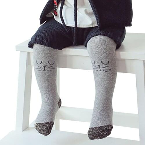Baby girls stockings Cute Cartoon cat hosiery pantyhose tights for Spring Autumn