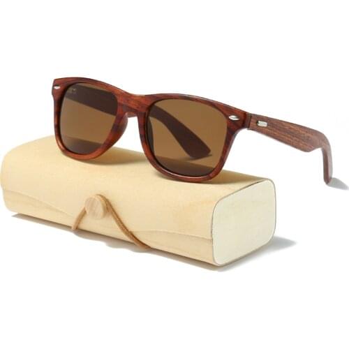 Handmade Wood Sunglasses Men Women Square Sunglasses for Men Women Mirror Wooden Sun Glasses Retro De Sol Masculino 2017