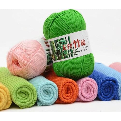 Cotton Yarn soft warm crochet Knitting bamboo cotton Yarn thin threads For kid sweater Scarf Coat Knitting