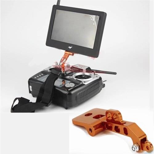 RC FPV Monitor Mount Holder Display Mounting Bracket For DJI JR Futaba Frsky FS-i6 JR Radiolink at9 Transmitter Aluminum Alloy