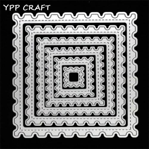 YPP CRAFT Square Frames Metal Cutting Dies Stencils for DIY Scrapbooking Stamp/photo album Decorative Embossing DIY Paper Cards
