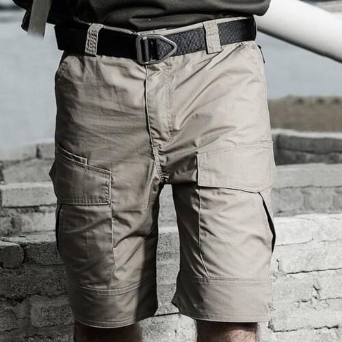 Summer Military Waterproof Tactical Cargo Shorts Male Camouflage Army Military Men Sport Outdoor Camping Fishing Short