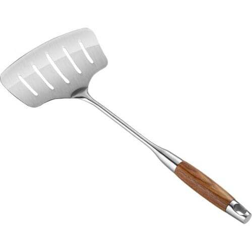 Kitchen Non-slip Stainless Steel Fish Frying Spatula Leaky Shovel Steak Cookware Kitchen Utensils BBQ Tools